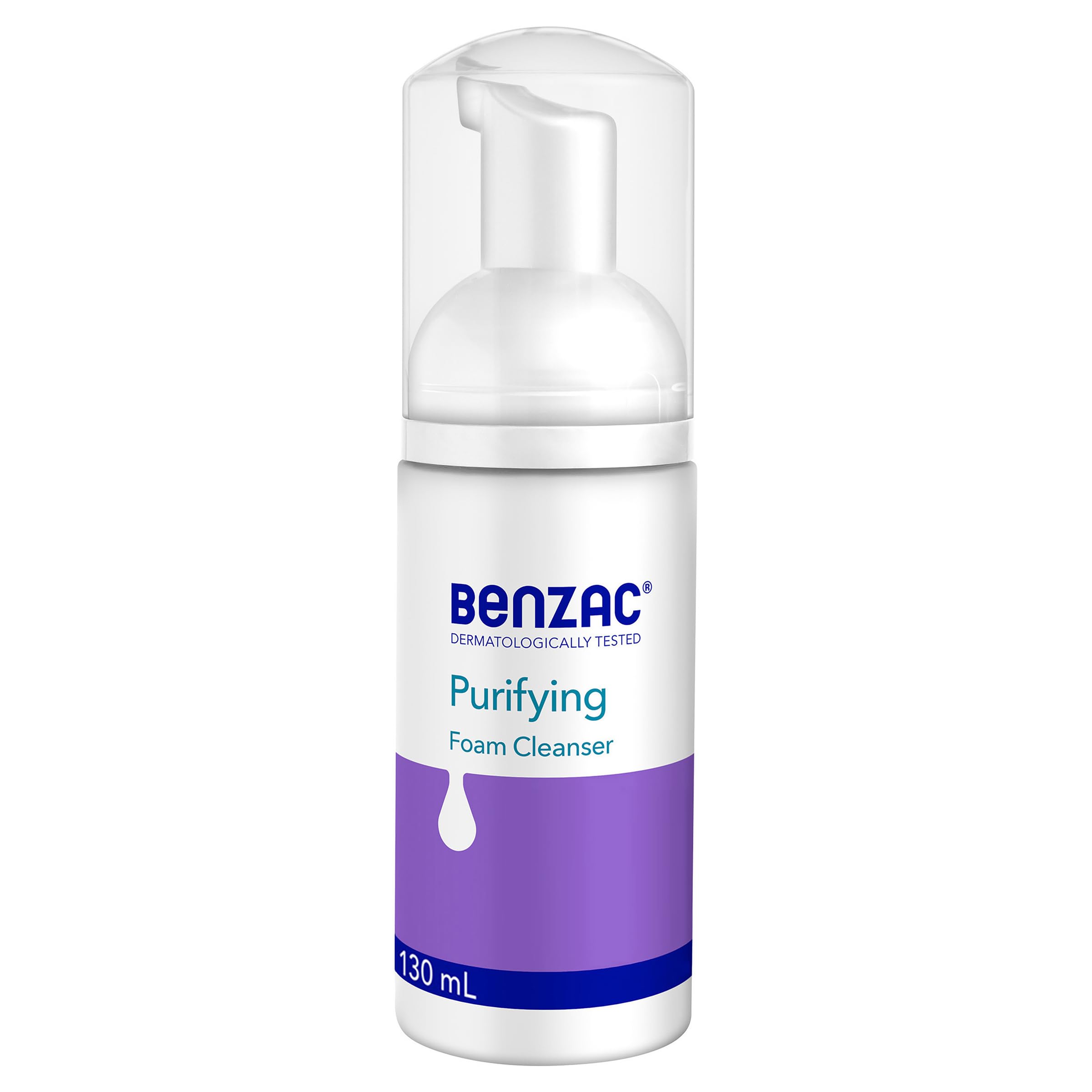 Person applying Benzac cleanser as part of morning routine