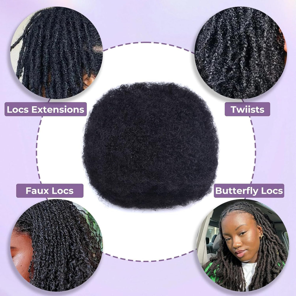 BEOTTI Afro Kinky Bulk Hair lightweight and comfortable to wear.