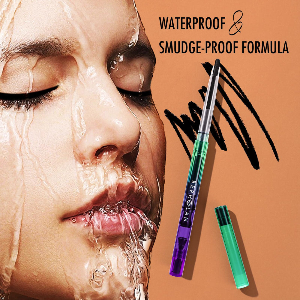 BEPHOLAN 24h wear eyeliner holds color from morning to evening.
