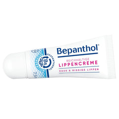 Bepanthol lipcare cream close-up texture for smooth lips