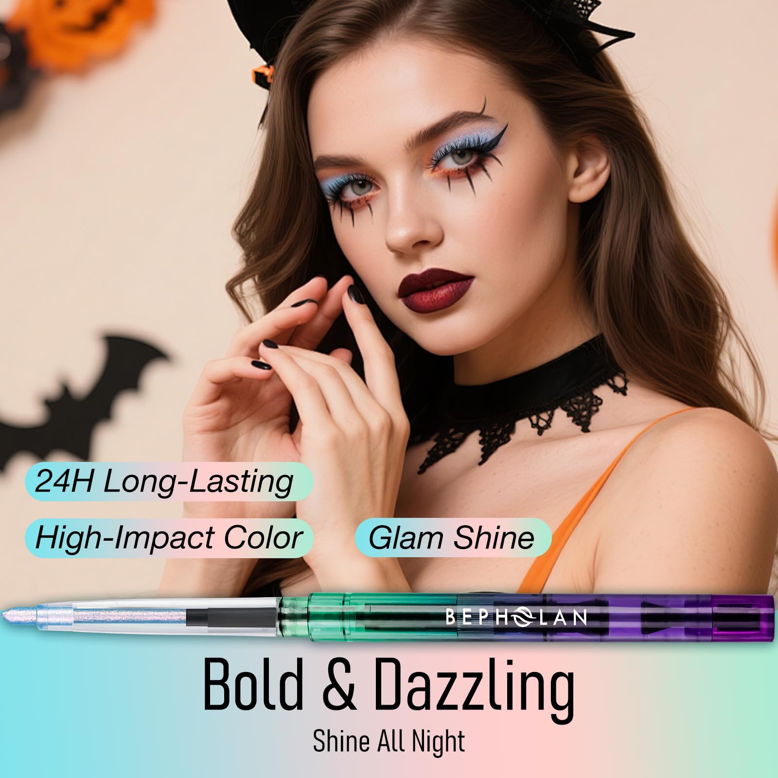BEPHOLAN 2-in-1 eyeliner and eyeshadow for versatile looks.