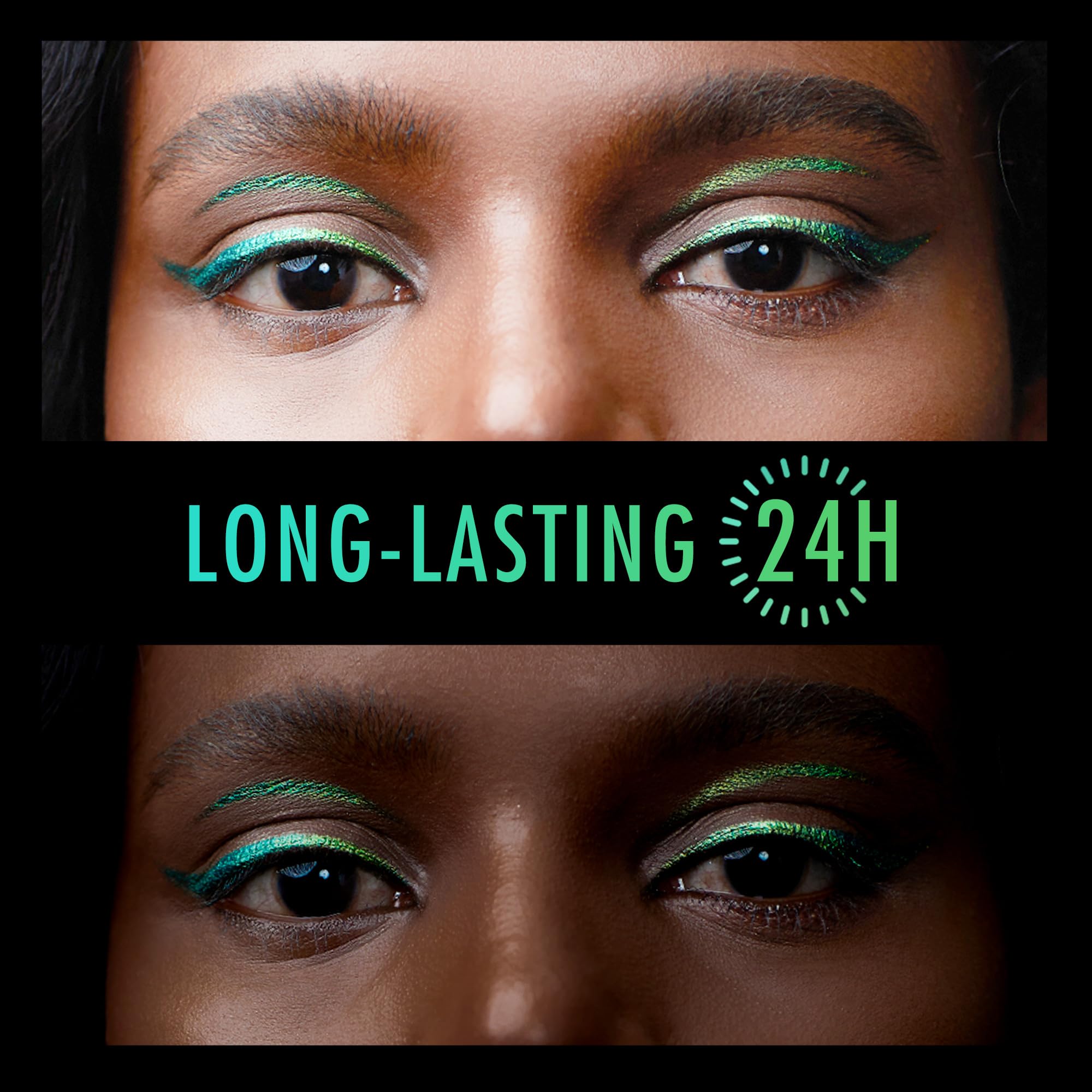 BEPHOLAN Chameleon Eyeliner Wild Oasis lid application shows multi-use shading