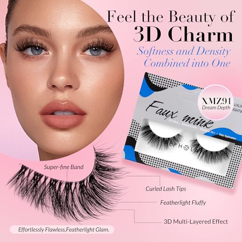 Bepholan Eyelashes 3-pack set provides versatile styles for work, casual, and evenings.