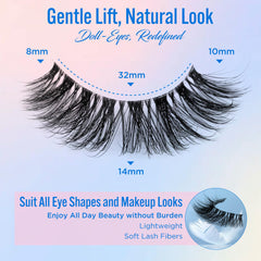 Bepholan Eyelashes reusable up to 15+ wears with careful removal and cleaning.