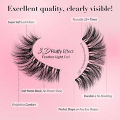 Bepholan Eyelashes feather-light band delivers comfy fit for all eye shapes.