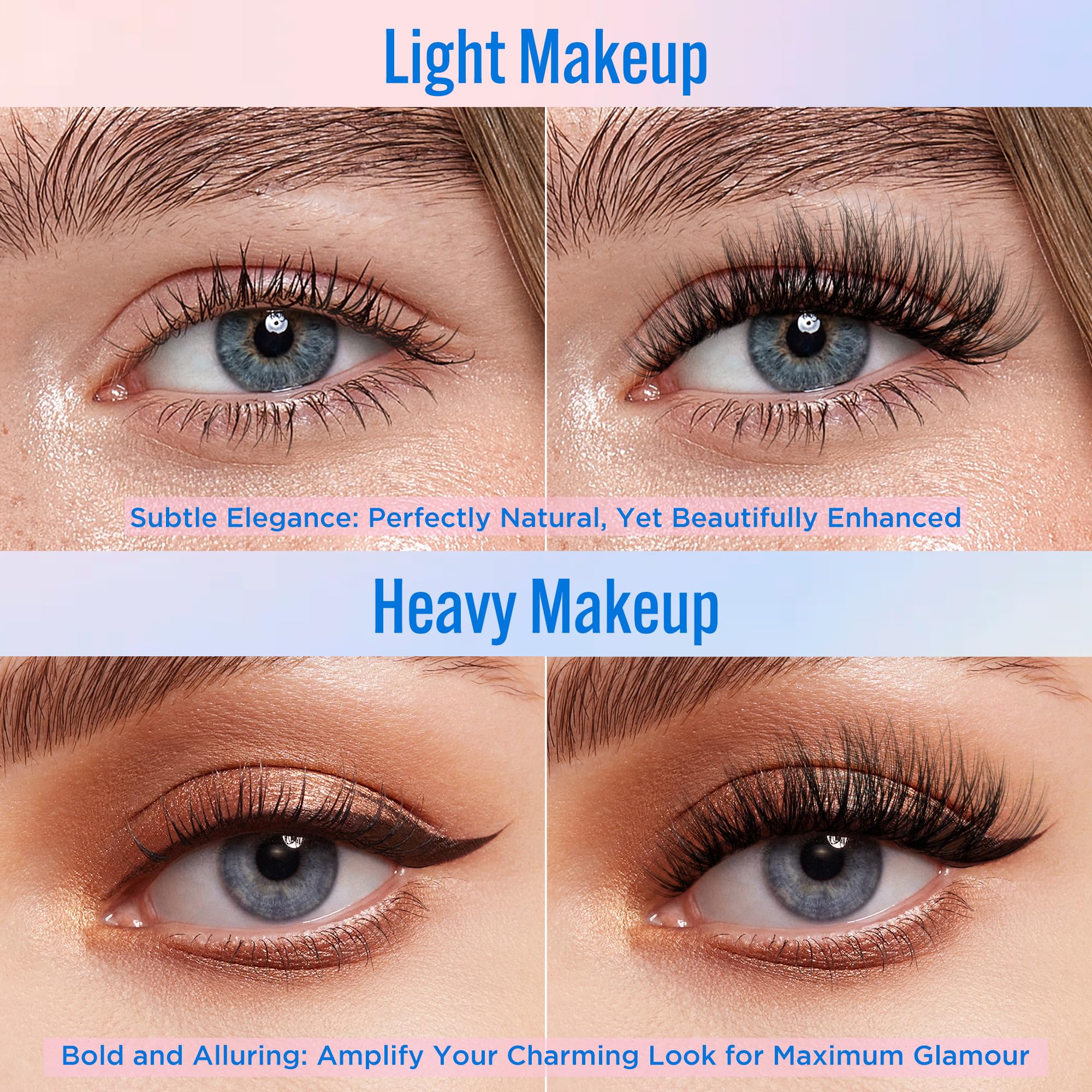 Bepholan Eyelashes deliver a wispy, natural finish that enhances eye definition.