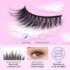 Bepholan Lashes fluffy layered texture adds depth while staying lightweight