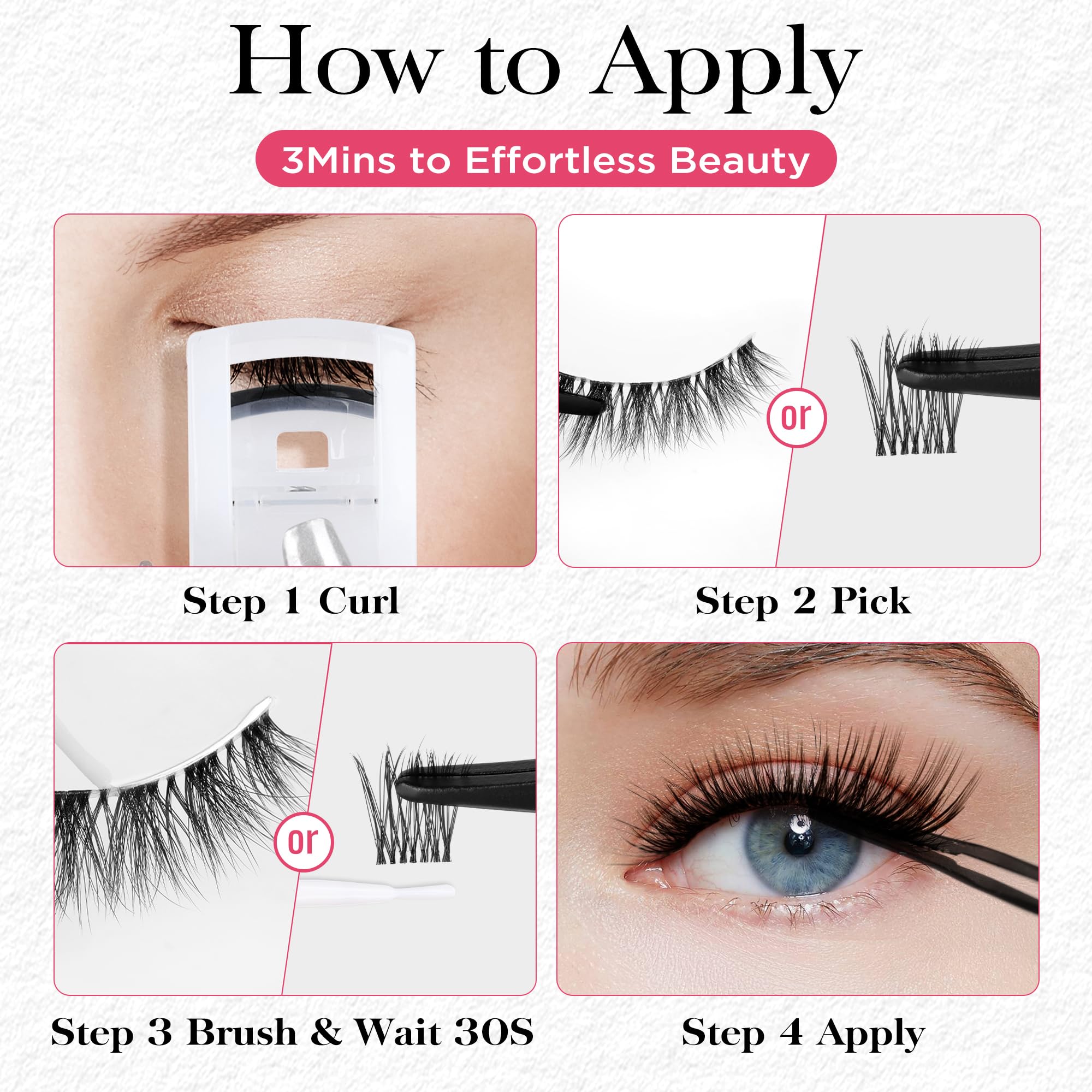 BEPHOLAN transparent dry formula creates a natural look with quick set.