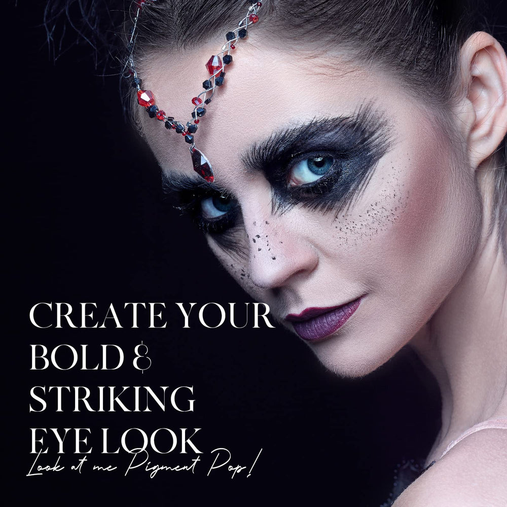 BEPHOLAN travel-friendly eyeshadow palette with bold, versatile black shades