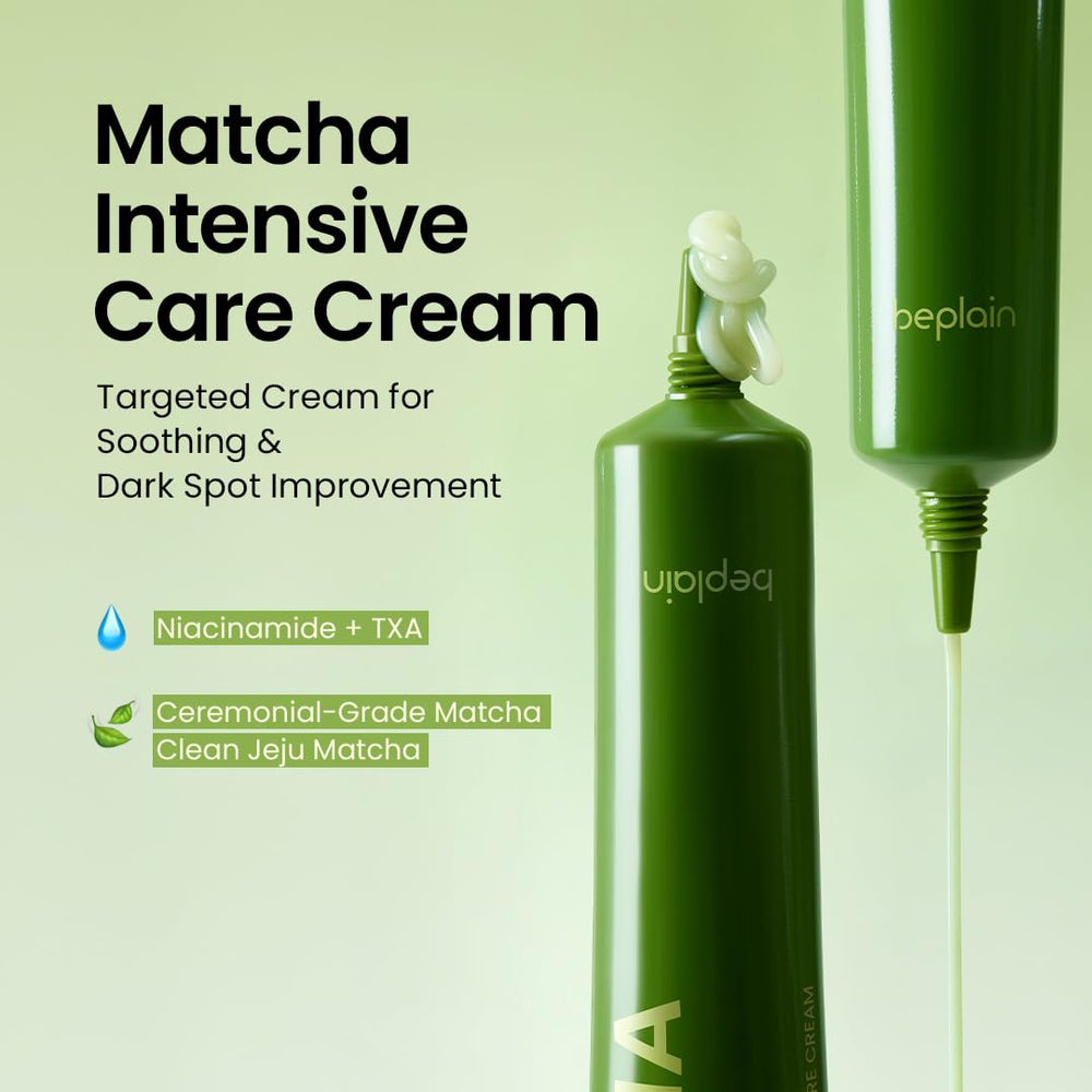 BePlain Matcha Catechin Essence application routine promotes seamless layering under creams.