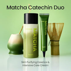 BePlain Matcha Catechin Essence pump-dispense demonstrates easy, mess-free daily application.