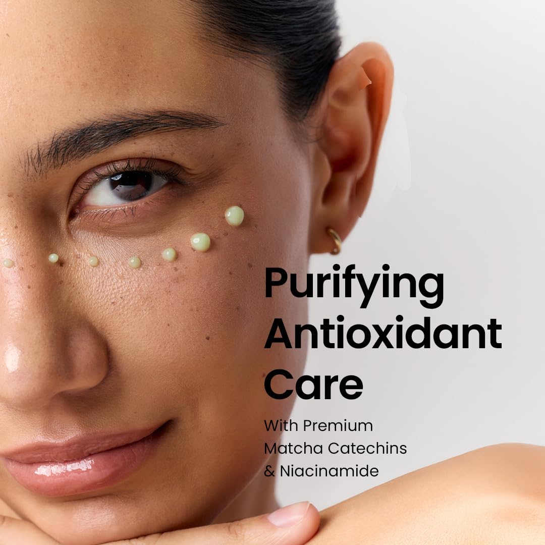 BePlain Matcha Catechin Essence skin-glow implies refreshed, healthy-looking complexion.