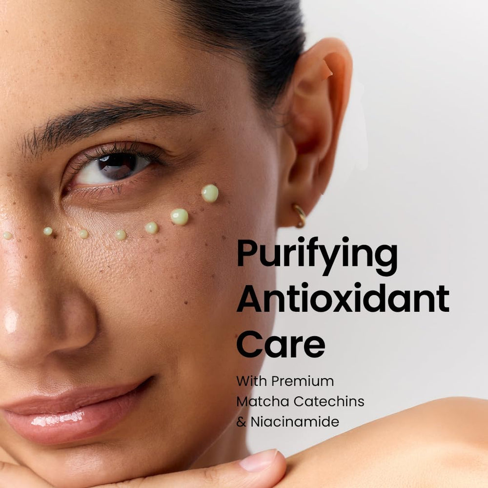 BePlain Matcha Catechin Essence skin-glow implies refreshed, healthy-looking complexion.
