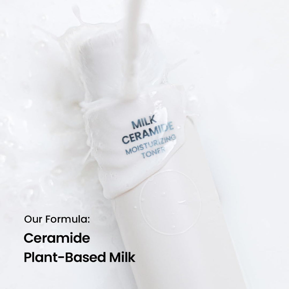Beplain Milk Ceramide Toner packaging image highlights fragrance-free design and sensitive-skin friendly formula.