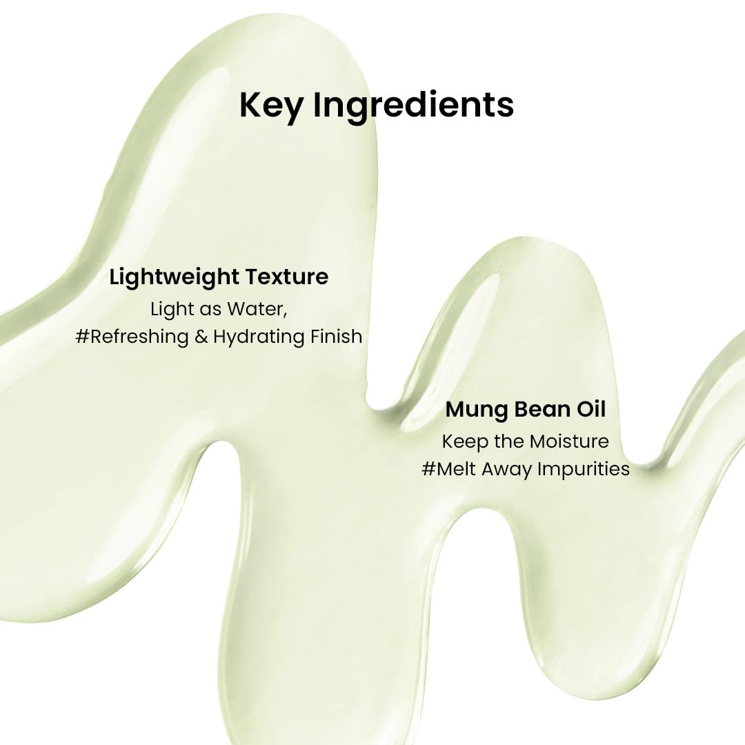 Beplain Mung Bean Cleansing Oil fragrance-free label emphasizes mild cleansing.