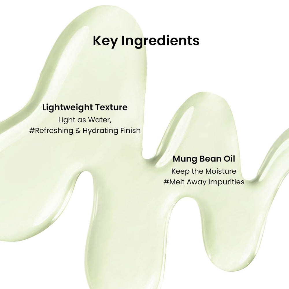Beplain Mung Bean Cleansing Oil fragrance-free label emphasizes mild cleansing.