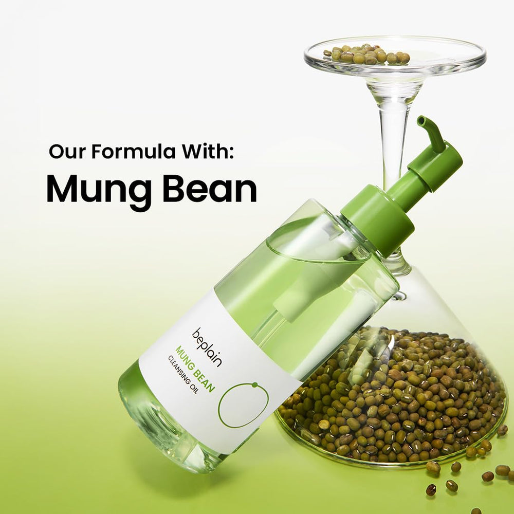 Beplain Mung Bean Cleansing Oil post-cleansing moisture on the skin.