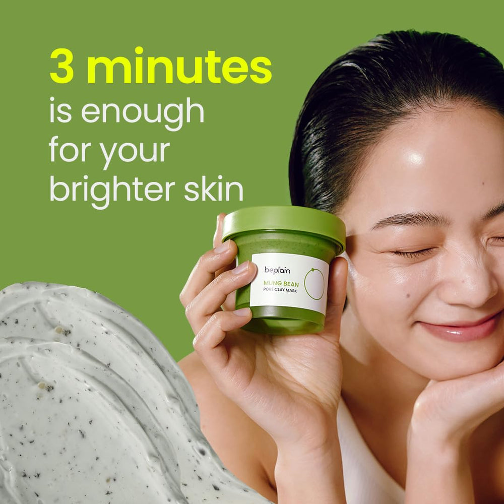 Beplain mung bean enzyme exfoliation gently loosens dead skin.