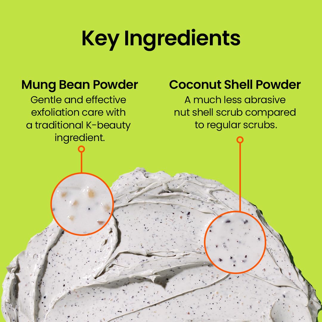 Beplain mung bean clay mask rinse leaves refreshed, hydrated skin.