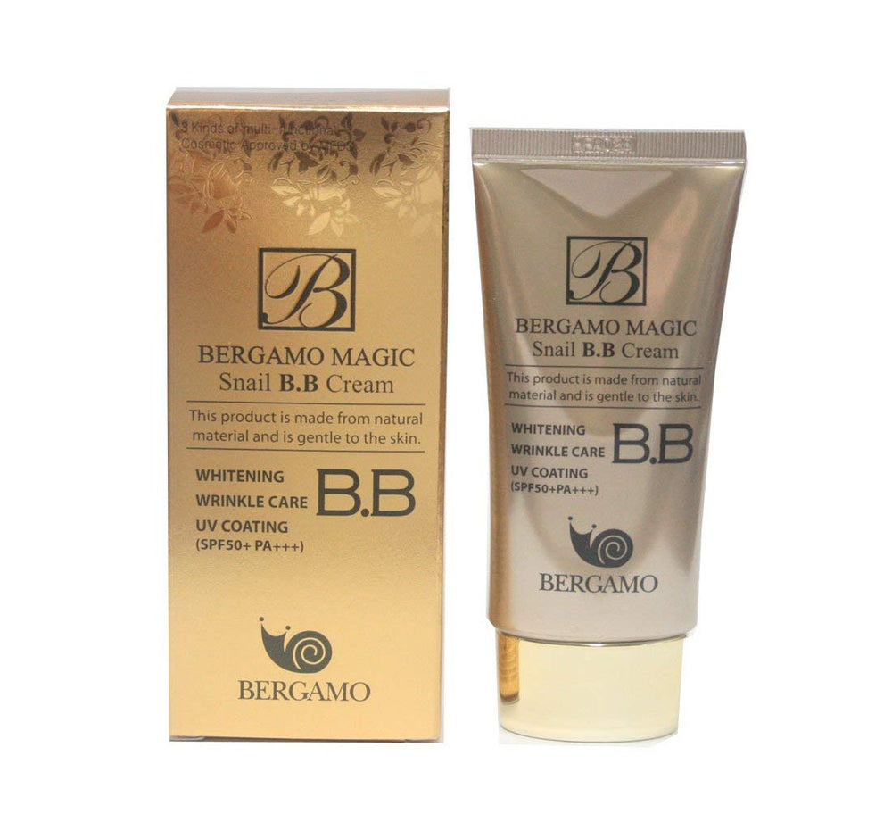 Bergamo Magic Snail BB Cream 50ml packshot for quick daily coverage.