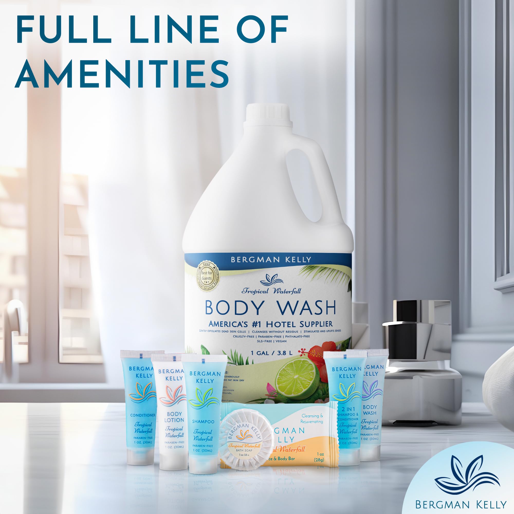 BERGMAN KELLY exfoliating body wash smooths skin during cleansing