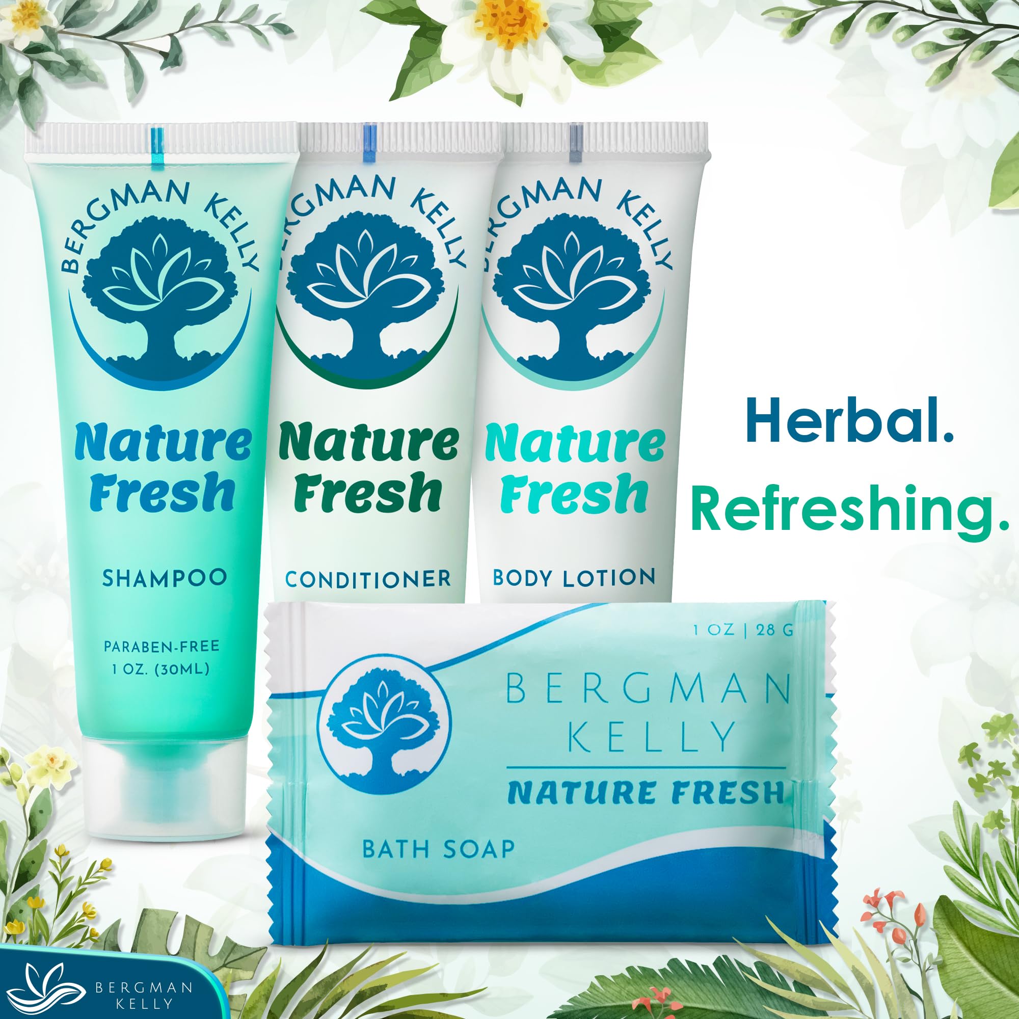 BERGMAN KELLY Nature Fresh conditioner bottles for compact stays