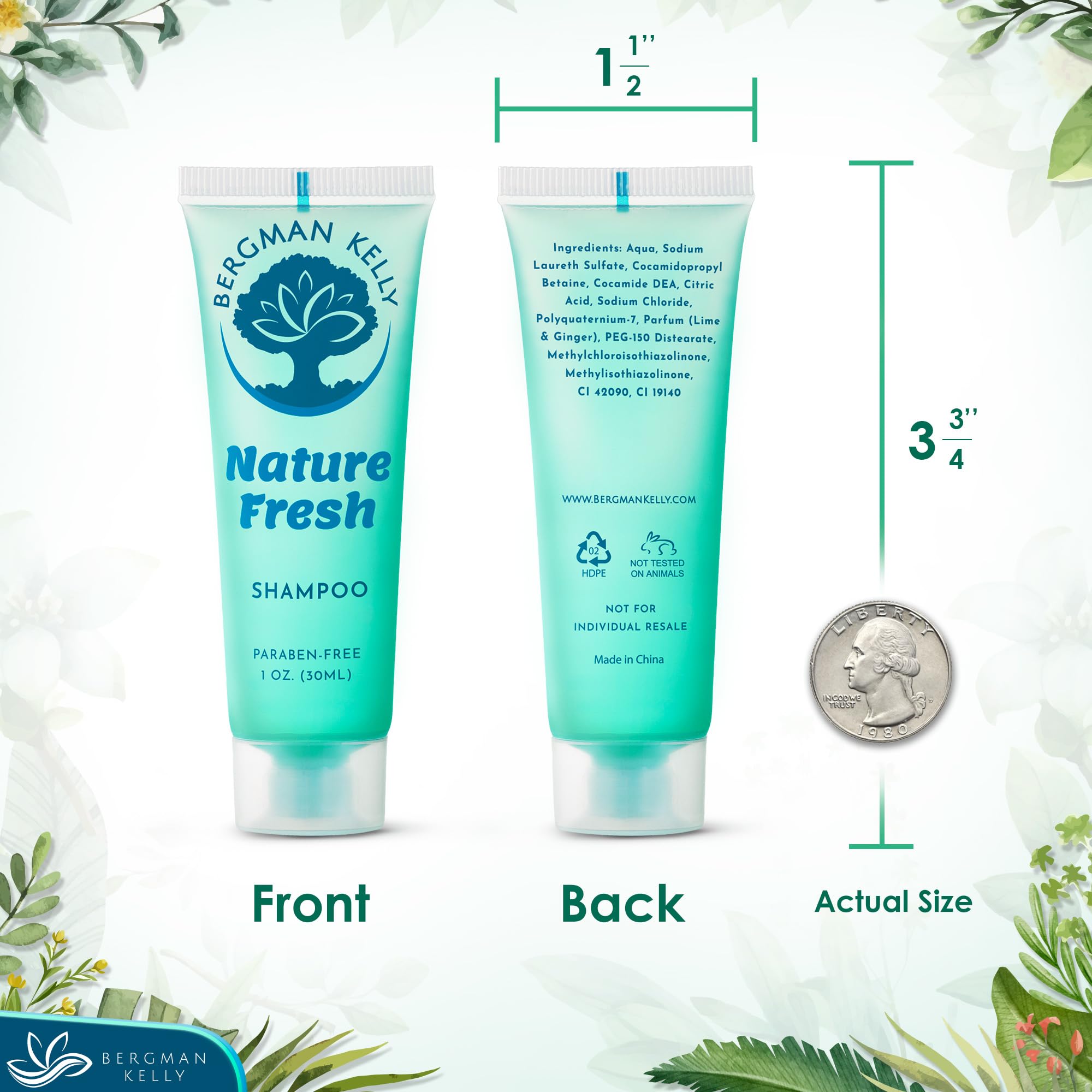 BERGMAN KELLY Nature Fresh body lotion bottles for on-the-go care