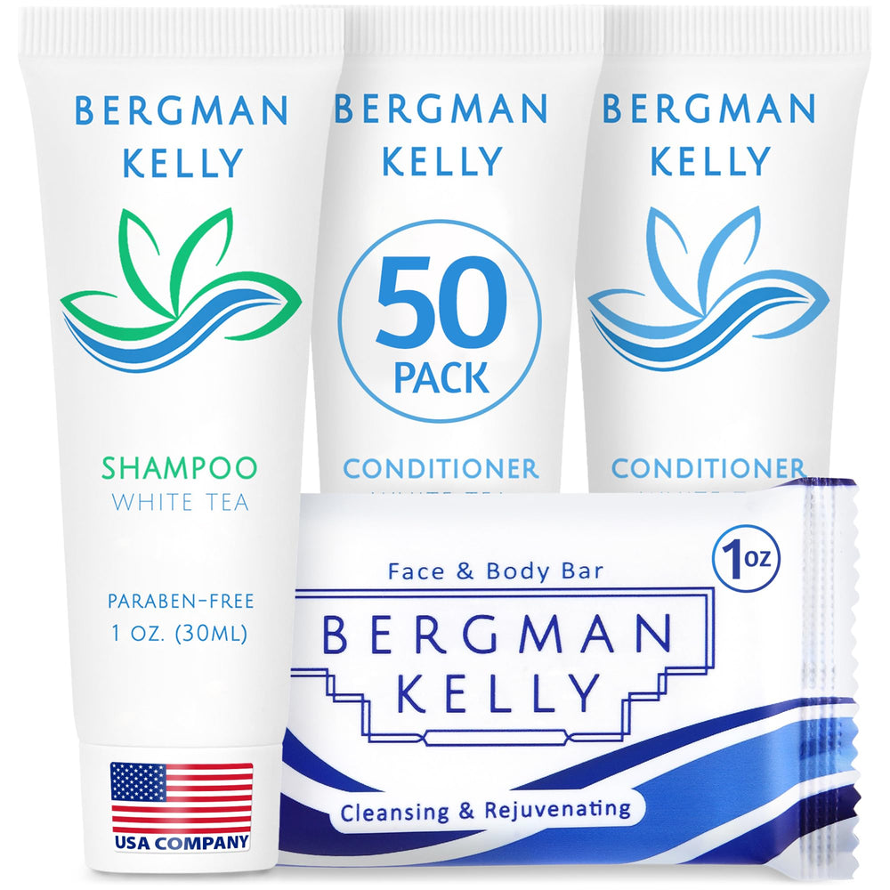 BERGMAN KELLY rectangular soap bars with white tea scent for guest refreshment