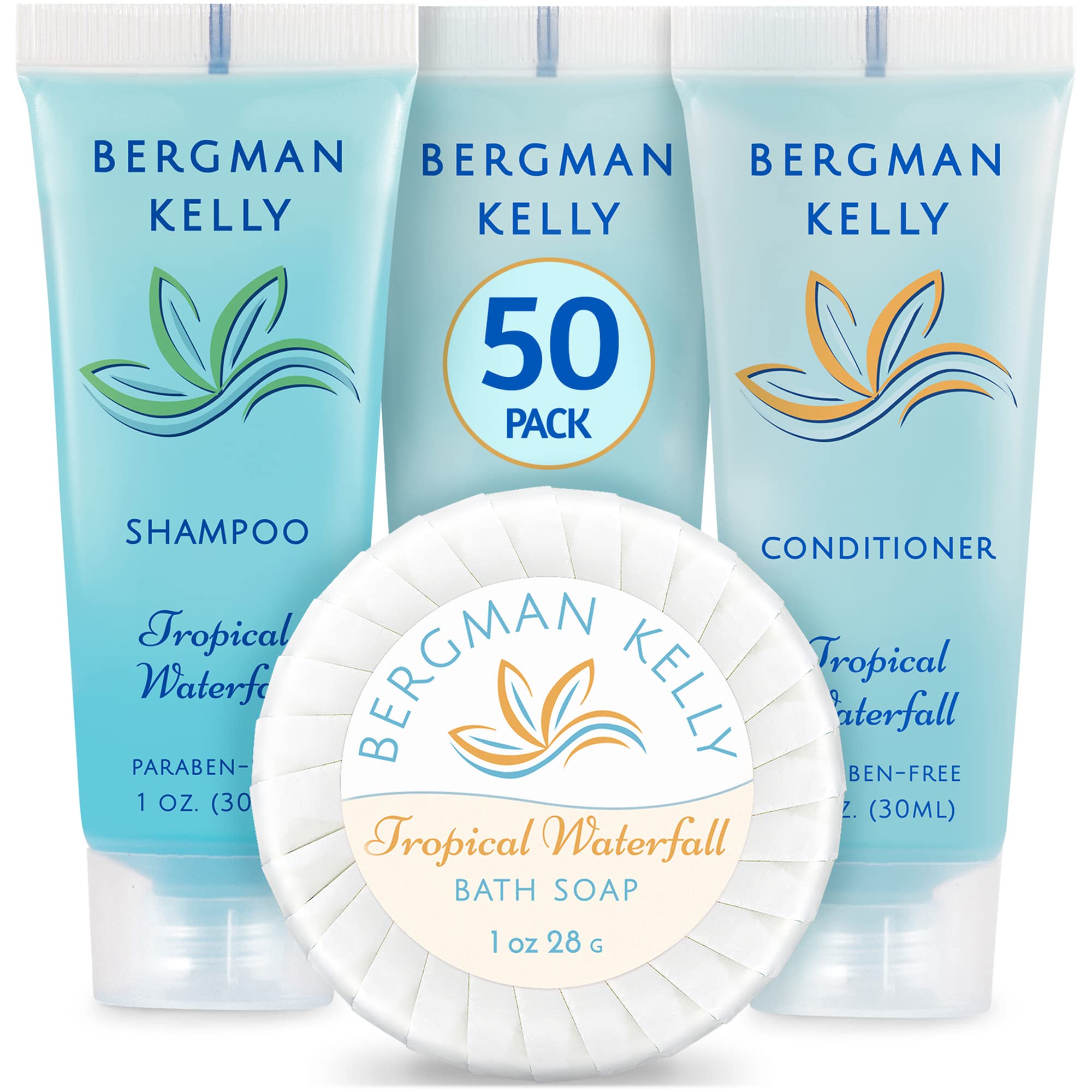 BERGMAN KELLY round hotel soap bar with tropical scent for guest rooms.