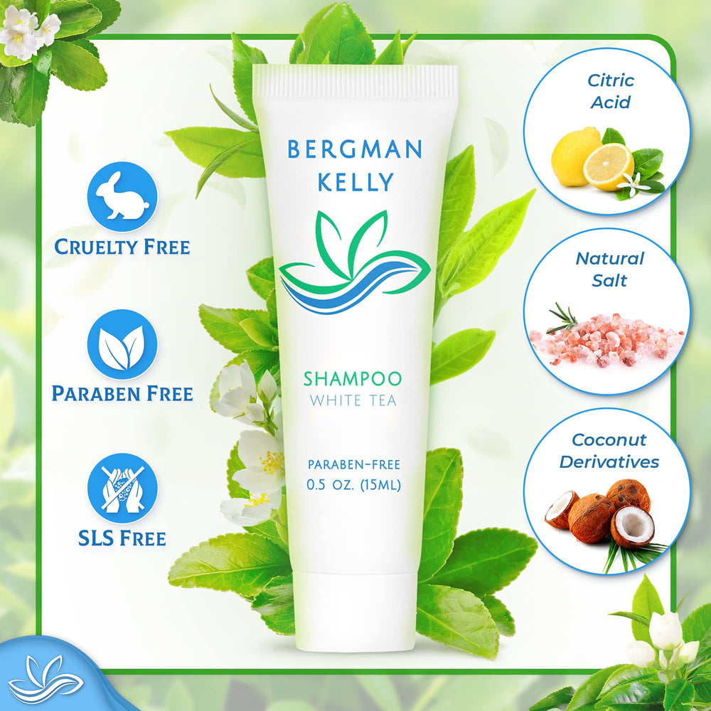 BERGMAN KELLY travel-size shampoo 0.5 oz bottle for guest amenities