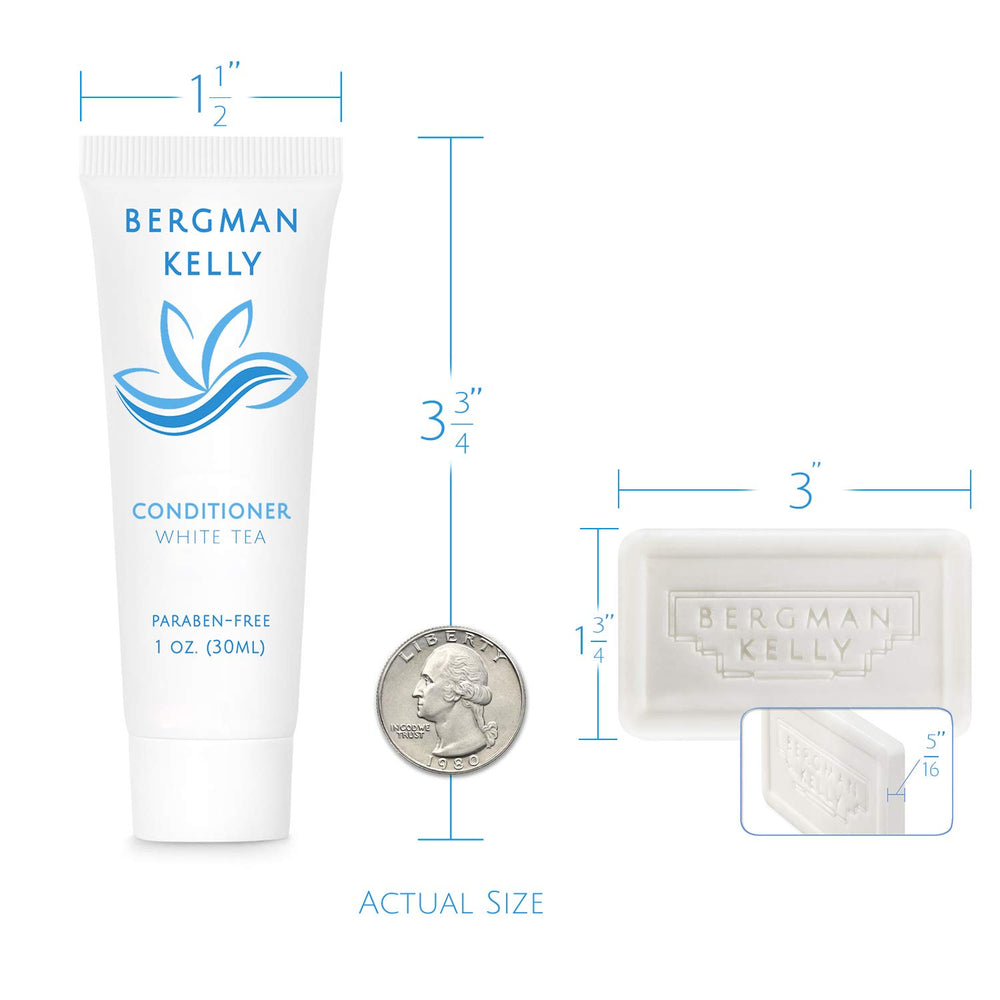 BERGMAN KELLY travel-size conditioner bottle, compact bulk amenity for stays