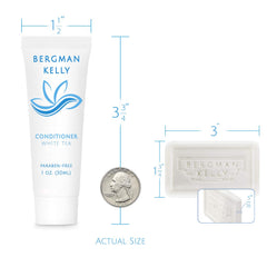 BERGMAN KELLY travel-size conditioner bottle, compact bulk amenity for stays
