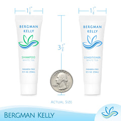 BERGMAN KELLY travel-size conditioner bottle ideal for compact hotel kits.