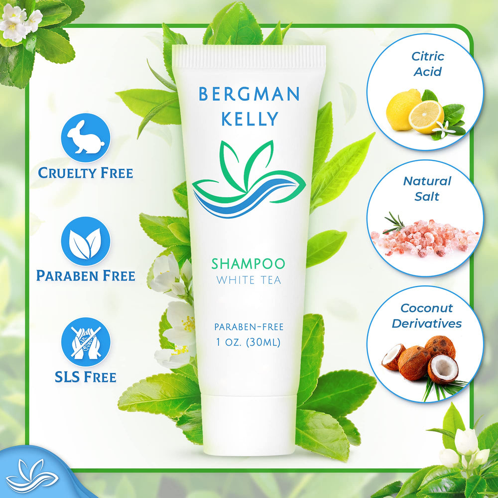 BERGMAN KELLY travel-size shampoo bottle for hotel guests' daily wash