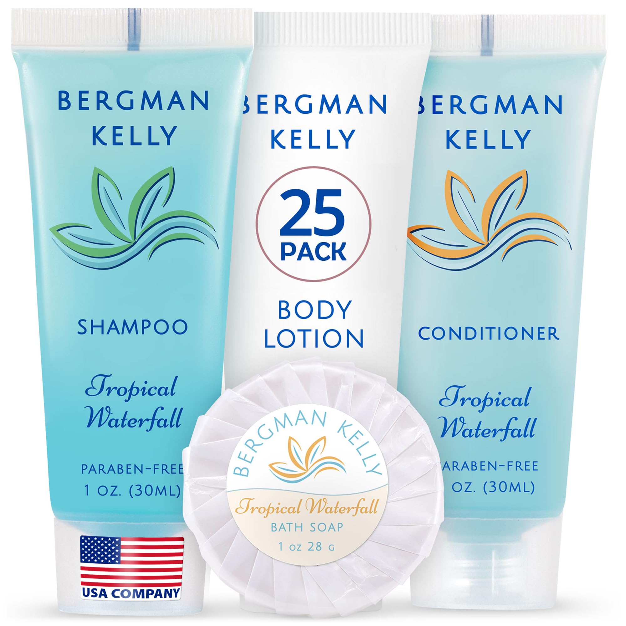 BERGMAN KELLY Tropical Waterfall soap bar 1oz for hotel guests