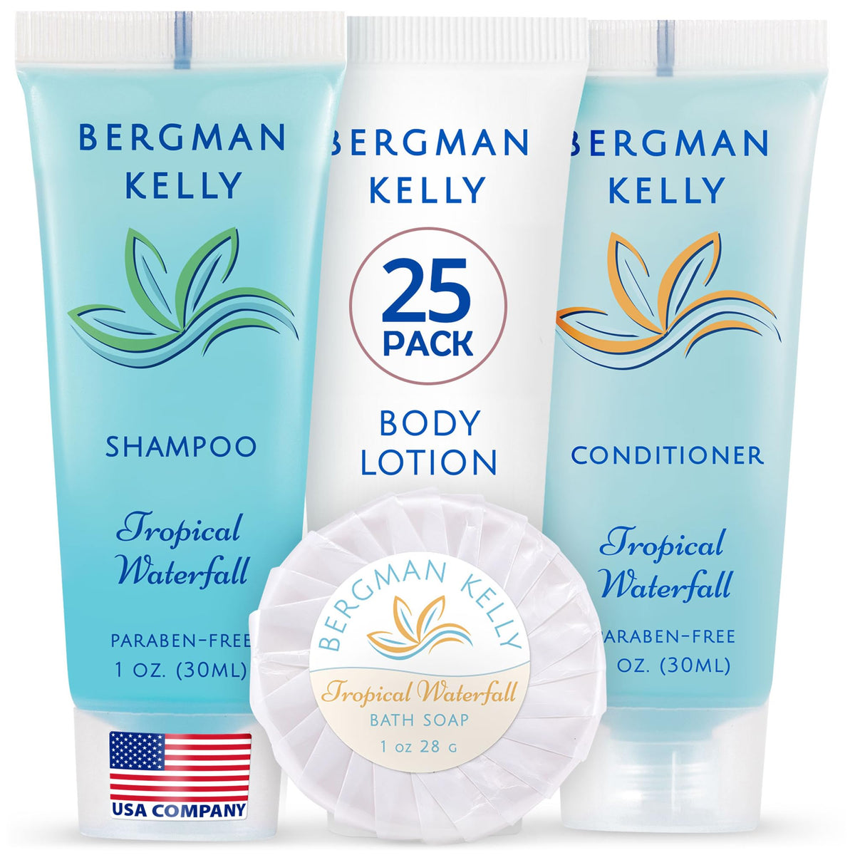 BERGMAN KELLY Tropical Waterfall soap bar 1oz for hotel guests