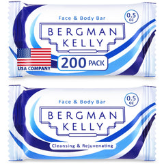 BERGMAN KELLY white tea hotel soap bar 0.5 oz bulk pack for guest rooms