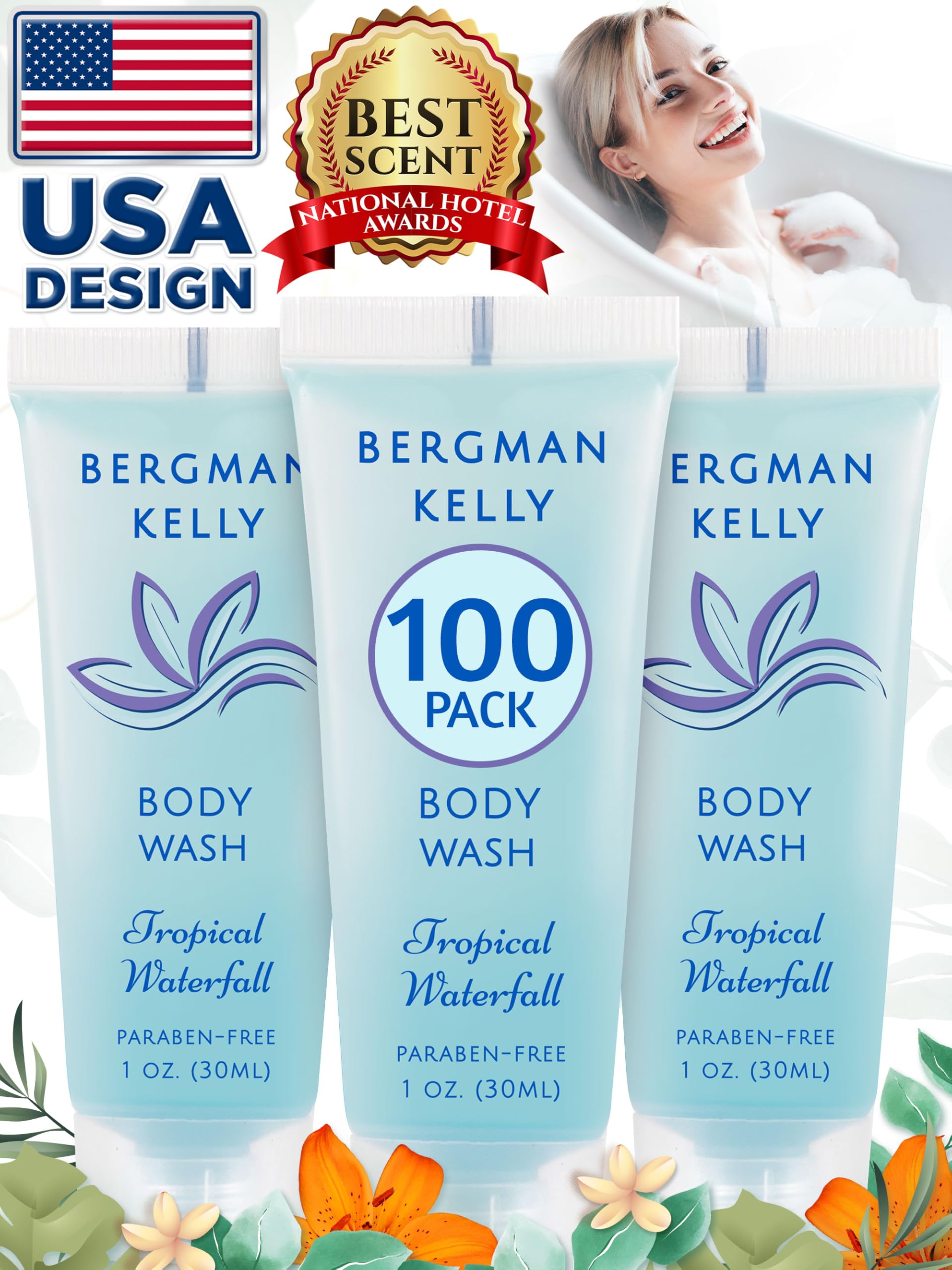 BERGMAN KELLY carry-on friendly 1oz size ideal for business trips