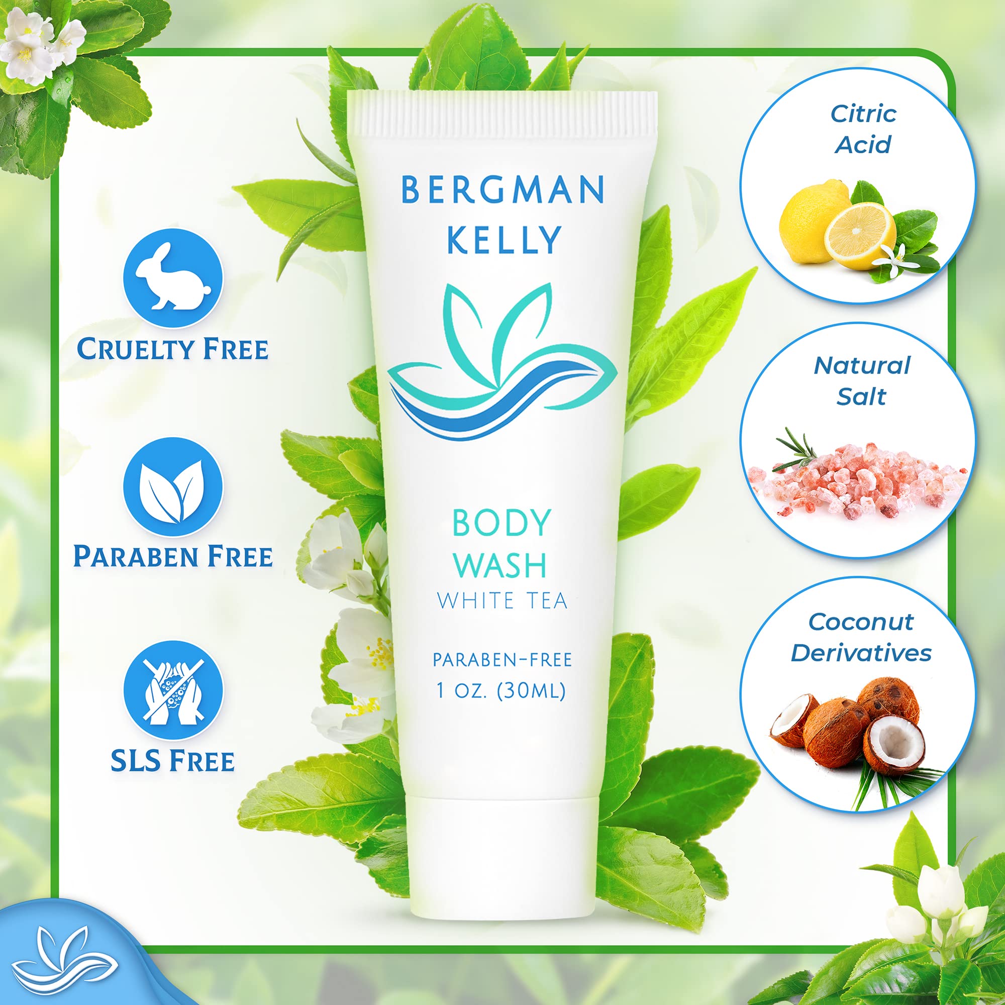 BERGMAN KELLY foil-sealed tube ensures hygiene and freshness for guest bathrooms