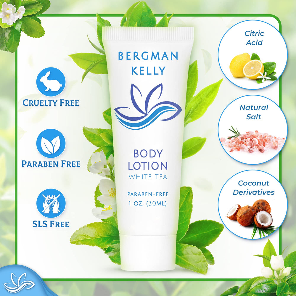 BERGMAN KELLY hotel bulk amenities package features eco-friendly, recyclable packaging.