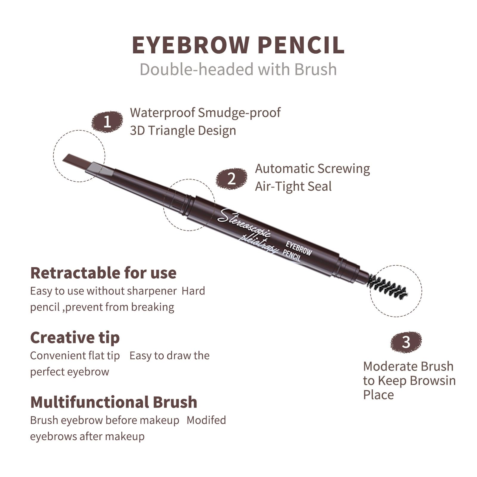 Berinist spoolie brush blends color for softer brow look