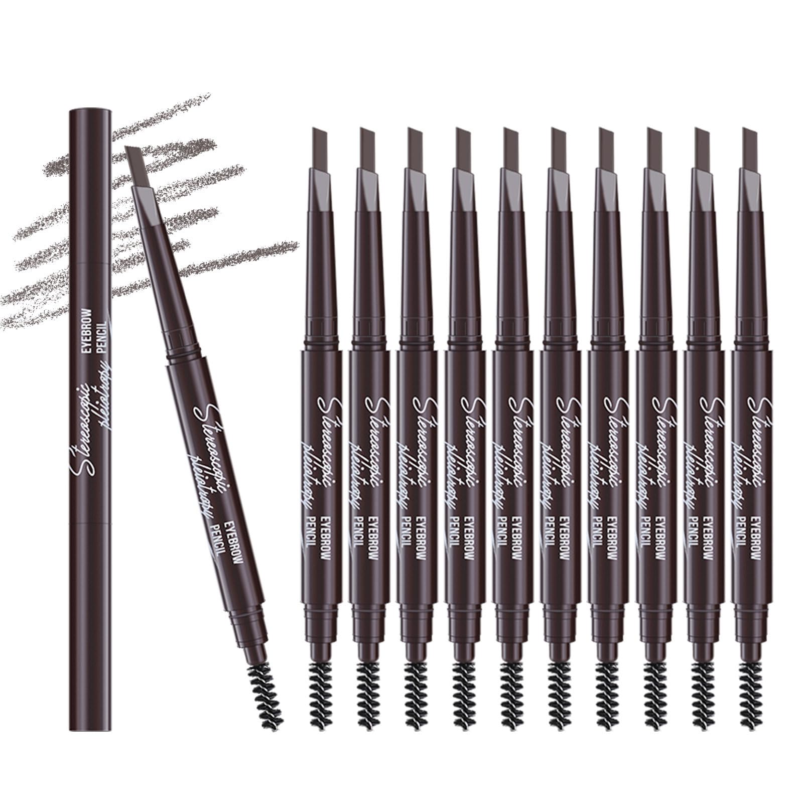 Berinist eyebrow pencil set packaging showing 12 pencils for quick brow routine