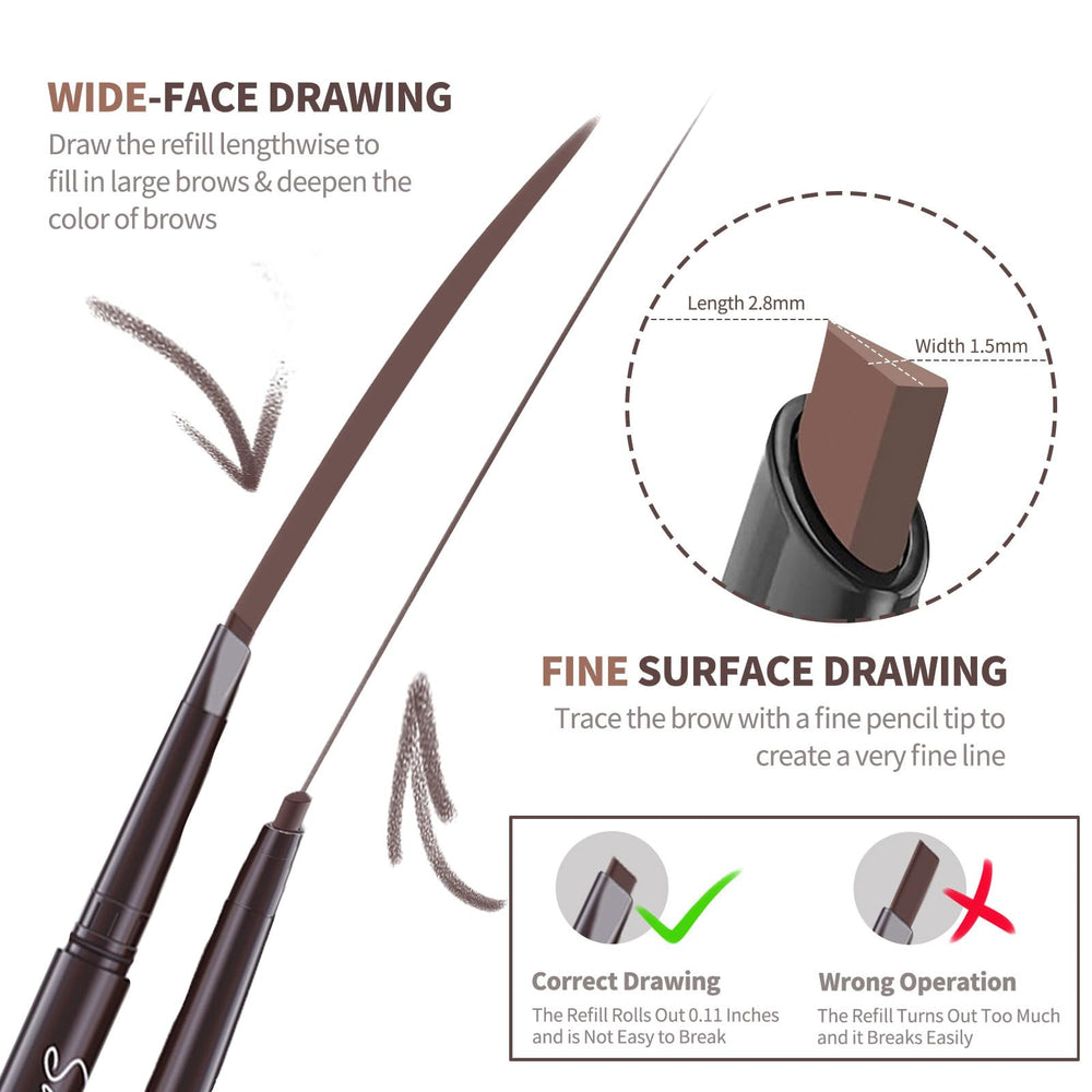 Berinist medium brown pencil provides natural fill for sparse brows