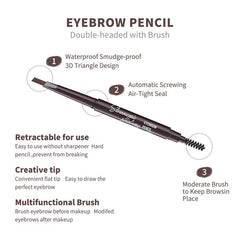 Berinist waterproof long-wear eyebrow pencil resists sweat and rain.