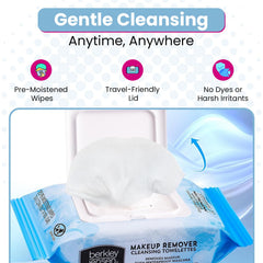 Berkley Jensen Makeup Remover Wipes dermatologist-tested formula is hypoallergenic