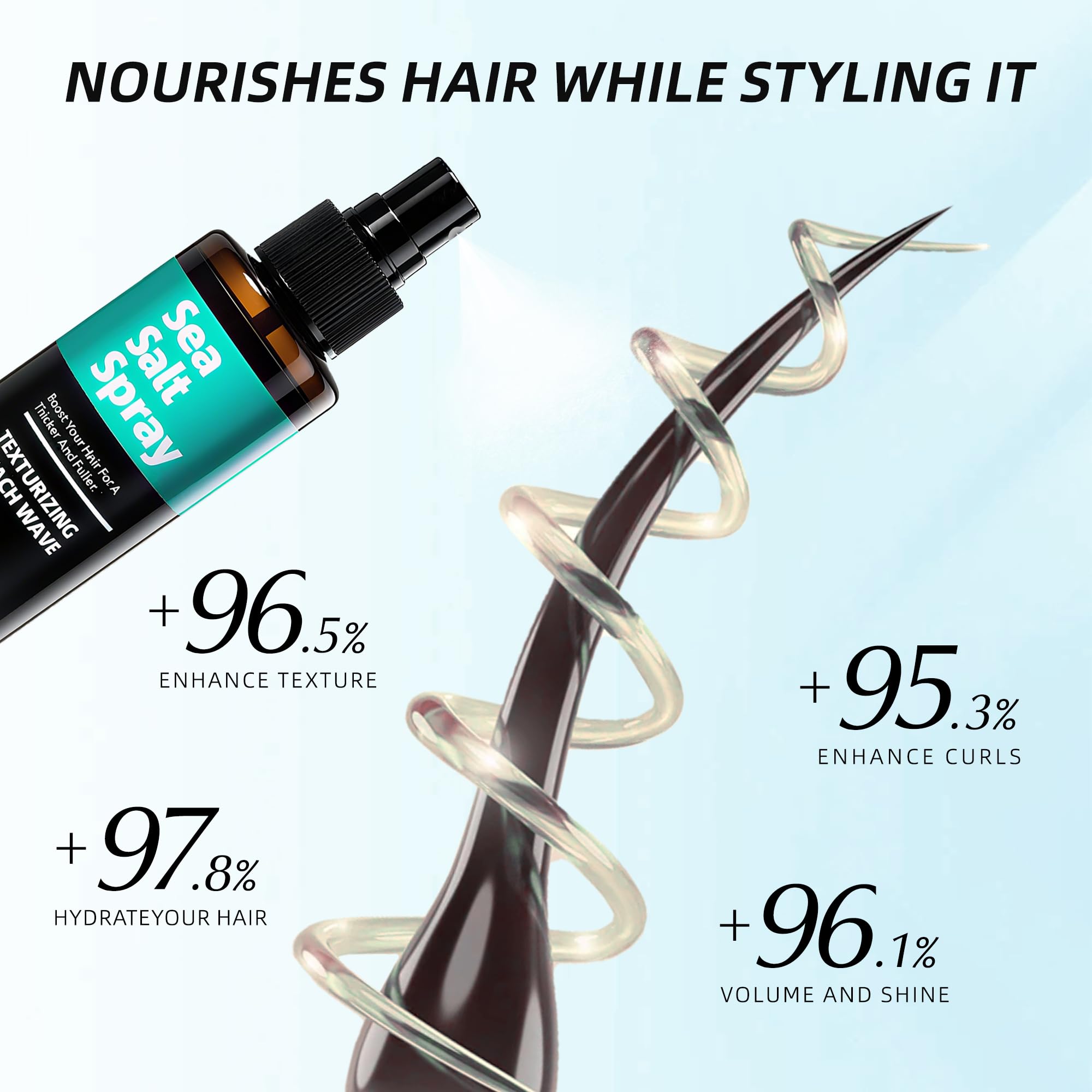 Berlaney Sea Salt Spray beach-waves styling for casual everyday wear.