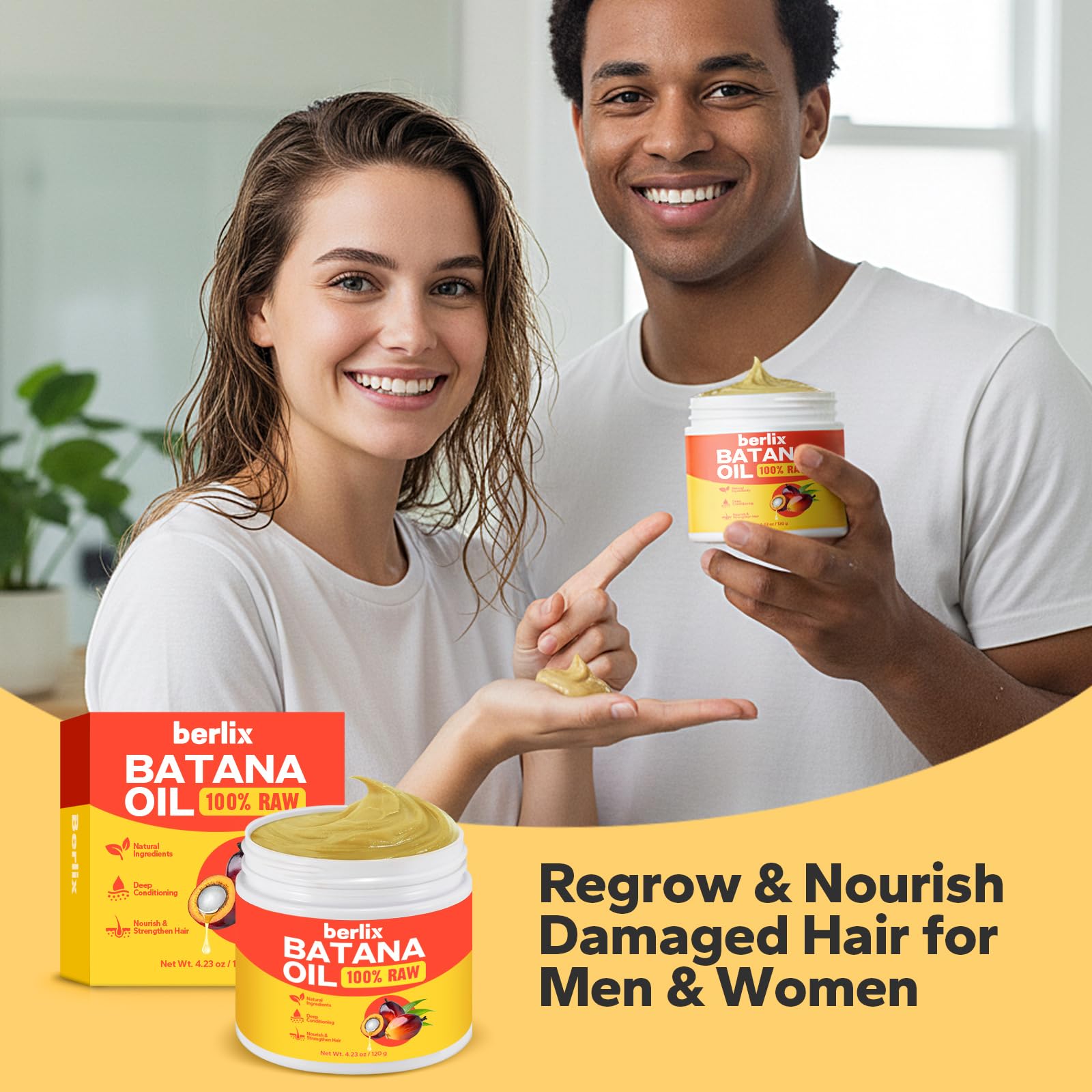 Berlix Batana Oil Paste for damaged hair supports nourishment and resilience.