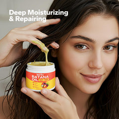 Berlix Batana Oil Paste on scalp during massage for deeper hydration.