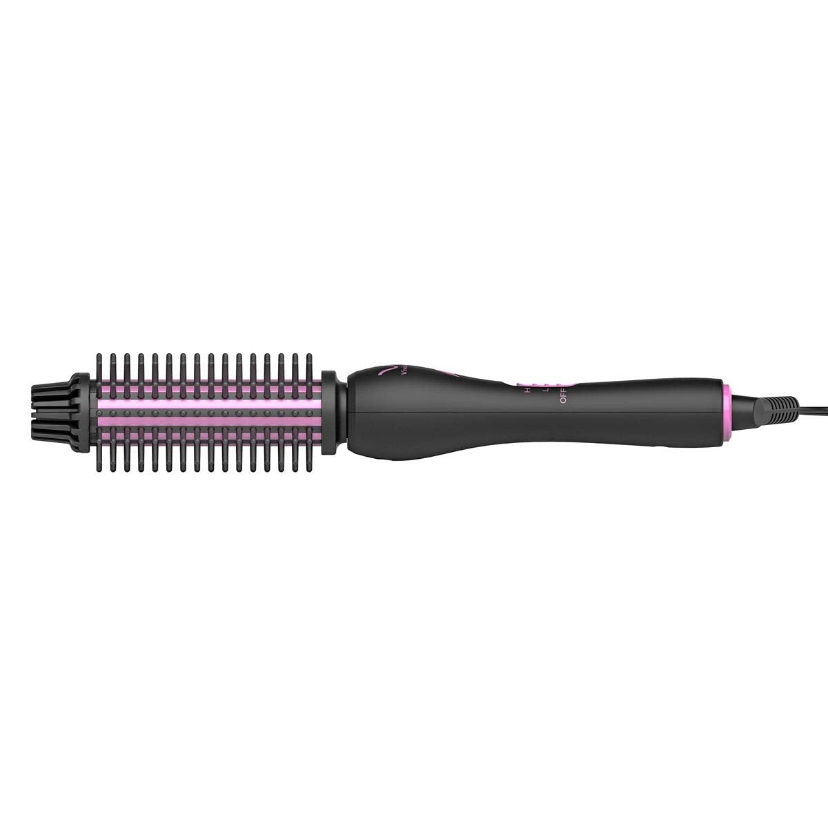 BERTA 2IN1 rotating ceramic barrel for curls, waves, or straight looks.