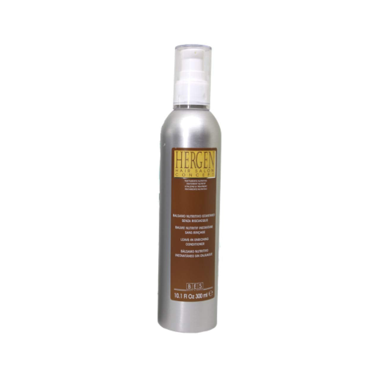 BES Hergen Gold Leave-In Enriching Conditioner bottle for smooth detangling and shine